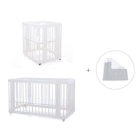 Culla, lettino e letto insieme (4in1) bianco · Crea Tre Bianco C301-M1100