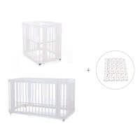 Culla, lettino e letto insieme (4in1) bianco · Crea Tre Bianco C301-M1100