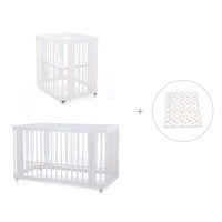 Culla, lettino e letto insieme (4in1) bianco · Crea Tre Bianco C301-M1100