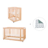 Culla, lettino e letto insieme (4in1) legno · Crea Tre Nomad C301-M5000