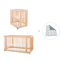 Culla, lettino e letto insieme (4in1) legno · Crea Tre Nomad C301-M5000