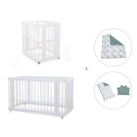 Culla, lettino e letto insieme (4in1) bianco · Crea Tre Bianco C301-M1100