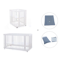 Culla, lettino e letto insieme (4in1) bianco · Crea Tre Bianco C301-M1100