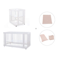 Culla, lettino e letto insieme (4in1) bianco · Crea Tre Bianco C301-M1100