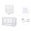 Culla, lettino e letto insieme (4in1) bianco · Crea Tre Bianco C301-M1100