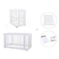 Culla, lettino e letto insieme (4in1) bianco · Crea Tre Bianco C301-M1100