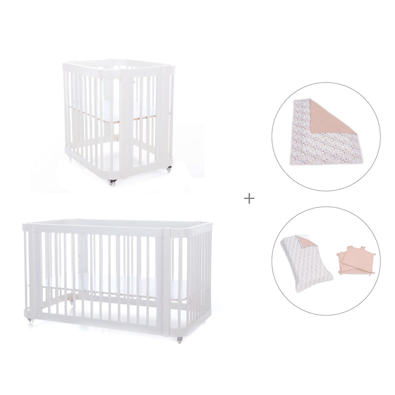 Culla, lettino e letto insieme (4in1) bianco · Crea Tre Bianco C301-M1100