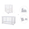 Culla, lettino e letto insieme (4in1) bianco · Crea Tre Bianco C301-M1100