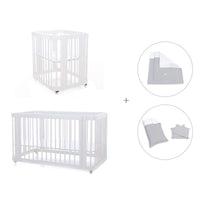 Culla, lettino e letto insieme (4in1) bianco · Crea Tre Bianco C301-M1100