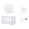 Culla, lettino e letto insieme (4in1) bianco · Crea Tre Bianco C301-M1100