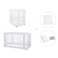 Culla, lettino e letto insieme (4in1) bianco · Crea Tre Bianco C301-M1100