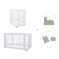 Culla, lettino e letto insieme (4in1) bianco · Crea Tre Bianco C301-M1100
