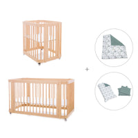 Culla, lettino e letto insieme (4in1) legno · Crea Tre Nomad C301-M5000
