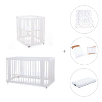 Culla, lettino e letto insieme (4in1) bianco · Crea Tre Bianco C301-M1100
