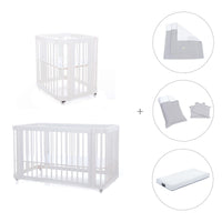 Culla, lettino e letto insieme (4in1) bianco · Crea Tre Bianco C301-M1100