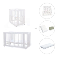 Culla, lettino e letto insieme (4in1) bianco · Crea Tre Bianco C301-M1100