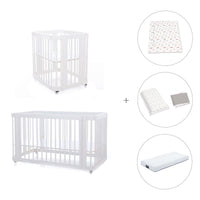 Culla, lettino e letto insieme (4in1) bianco · Crea Tre Bianco C301-M1100