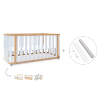 Lettino-letto 70x140 cm (3in1) legno/bianco · Crea Plus Due C350-M5011