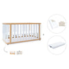 Lettino-letto 70x140 cm (3in1) legno/bianco · Crea Plus Due C350-M5011