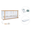 Lettino-letto 70x140 cm (3in1) legno/bianco · Crea Plus Due C350-M5011