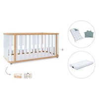 Lettino-letto 70x140 cm (3in1) legno/bianco · Crea Plus Due C350-M5011