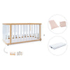 Lettino-letto 70x140 cm (3in1) legno/bianco · Crea Plus Due C350-M5011