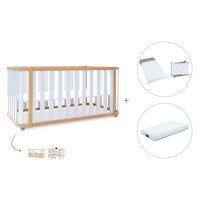 Lettino-letto 70x140 cm (3in1) legno/bianco · Crea Plus Due C350-M5011