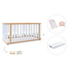 Lettino-letto 70x140 cm (3in1) legno/bianco · Crea Plus Due C350-M5011