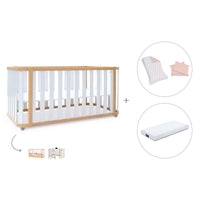 Lettino-letto 70x140 cm (3in1) legno/bianco · Crea Plus Due C350-M5011