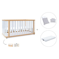 Lettino-letto 70x140 cm (3in1) legno/bianco · Crea Plus Due C350-M5011