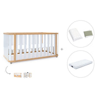 Lettino-letto 70x140 cm (3in1) legno/bianco · Crea Plus Due C350-M5011