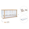 Lettino-letto 70x140 cm (3in1) legno/bianco · Crea Plus Due C350-M5011