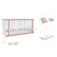 Lettino-letto 70x140 cm (3in1) legno/bianco · Crea Plus Due C350-M5011