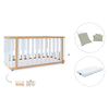 Lettino-letto 70x140 cm (3in1) legno/bianco · Crea Plus Due C350-M5011