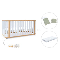 Lettino-letto 70x140 cm (3in1) legno/bianco · Crea Plus Due C350-M5011