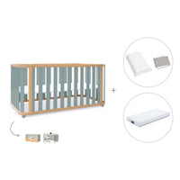 Lettino-letto 70x140 cm (3in1) legno/verde · Crea Plus Due C350-M5057