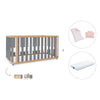 Lettino-letto 70x140 cm (3in1) legno/grigio · Crea Plus Due C350-M5058