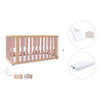 Lettino-letto 70x140 cm (3in1) legno/rosa · Crea Plus Due C350-M5059