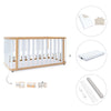 Lettino-letto 70x140 cm (3in1) legno/bianco · Crea Plus Due C350-M5011