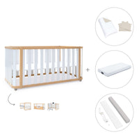 Lettino-letto 70x140 cm (3in1) legno/bianco · Crea Plus Due C350-M5011