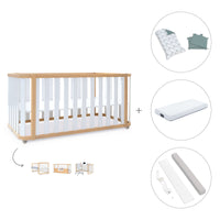 Lettino-letto 70x140 cm (3in1) legno/bianco · Crea Plus Due C350-M5011