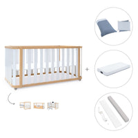 Lettino-letto 70x140 cm (3in1) legno/bianco · Crea Plus Due C350-M5011