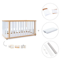 Lettino-letto 70x140 cm (3in1) legno/bianco · Crea Plus Due C350-M5011
