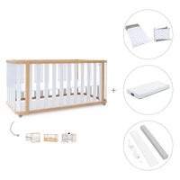 Lettino-letto 70x140 cm (3in1) legno/bianco · Crea Plus Due C350-M5011