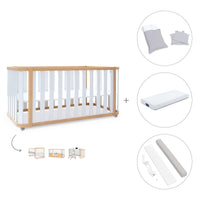 Lettino-letto 70x140 cm (3in1) legno/bianco · Crea Plus Due C350-M5011