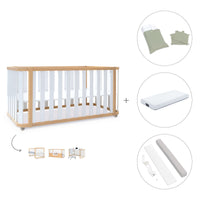 Lettino-letto 70x140 cm (3in1) legno/bianco · Crea Plus Due C350-M5011