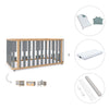 Lettino-letto 70x140 cm (3in1) legno/grigio · Crea Plus Due C350-M5058