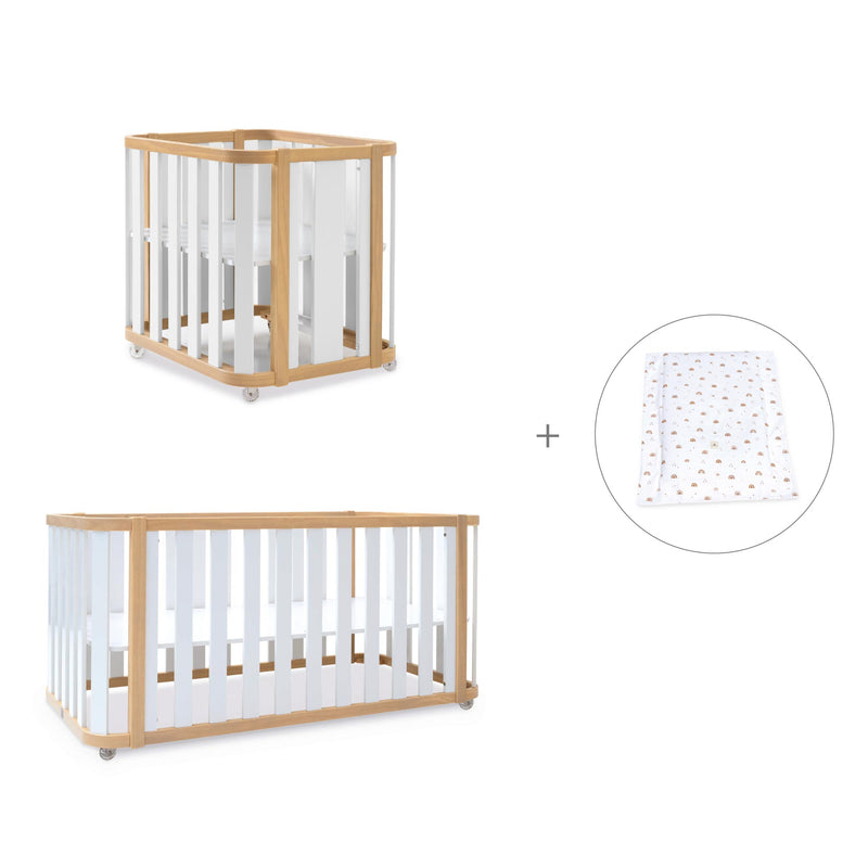 Culla, lettino e letto (4in1) legno/bianco · Crea Plus Tre C351-M5011