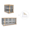 Culla, lettino e letto (4in1) legno/grigio · Crea Plus Tre C351-M5058