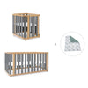 Culla, lettino e letto (4in1) legno/grigio · Crea Plus Tre C351-M5058